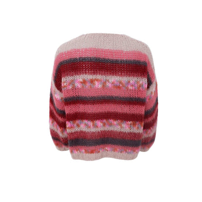 Black Colour BCfontana Multi Striped Cardigan Berry