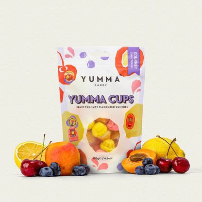 Yumma Cups Fruit Yoghurt Gummies (138g) – Fruktige gourmet-vingummier