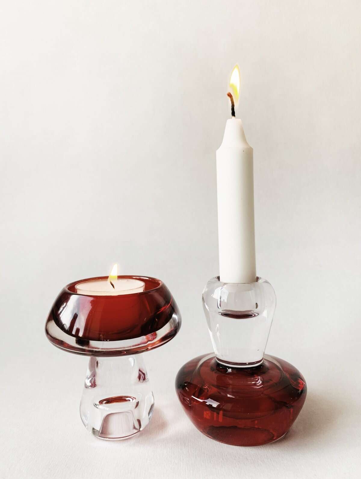 Trend Design Lysholder Sopp H: 7 cm Rød