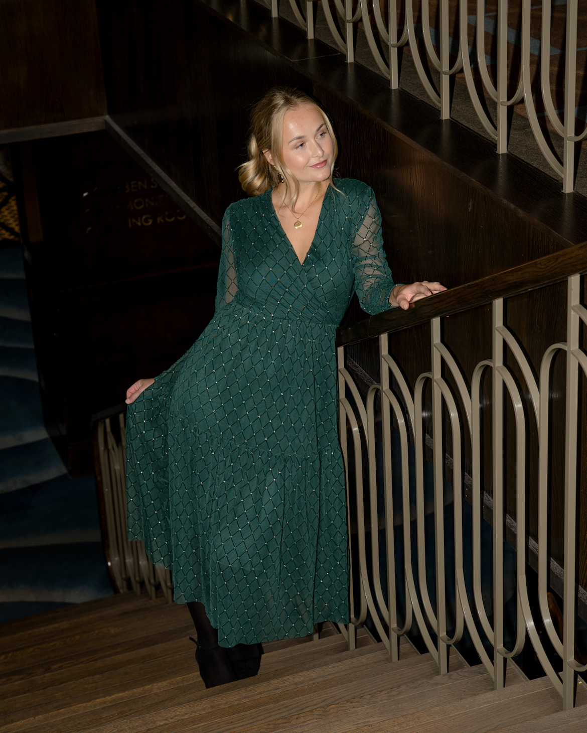 Floyd Kjole Sofie Bling Grønn