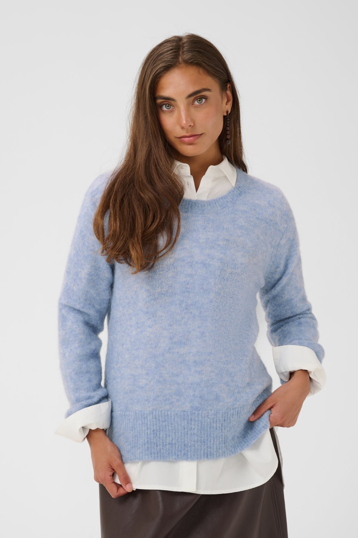 Culture CUbiebber Cacheia Pullover Forever Blue Melange