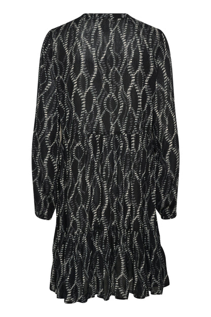 Kaffe Clothing KAevity Amber Dress Black/Grey Graphic