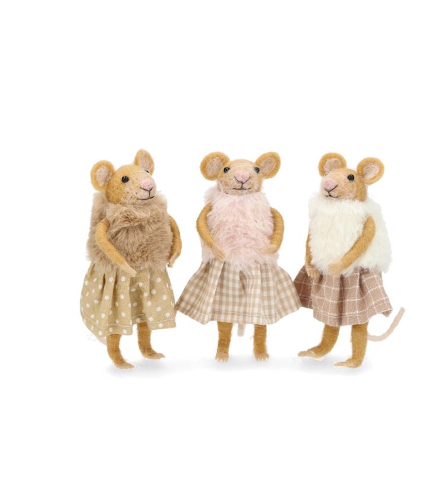 Ullfigurer Mus M/Pels