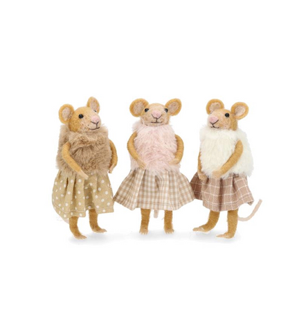 Ullfigurer Mus M/Pels