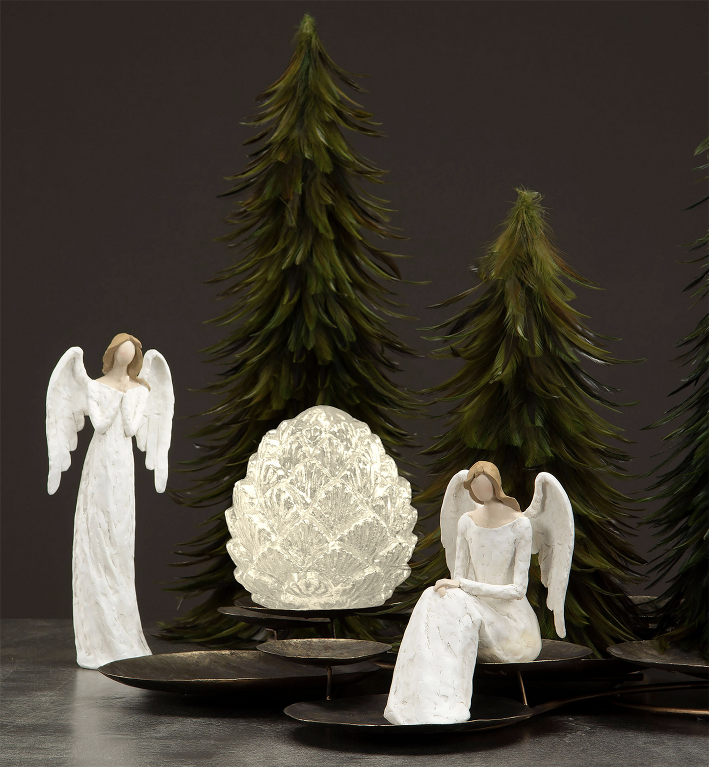 Alot LED-lykt i glasskongle