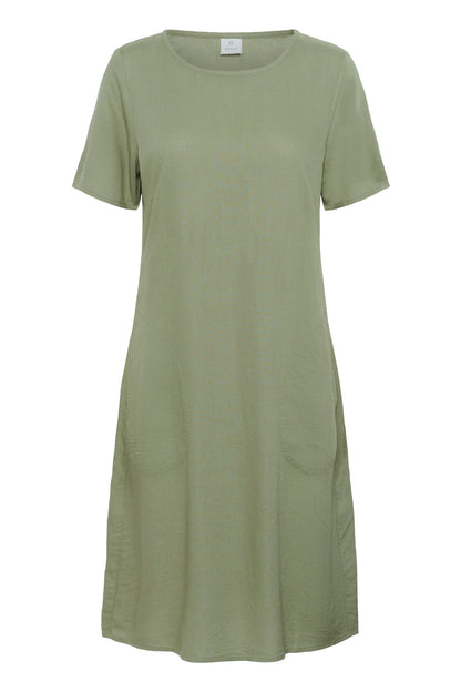 Kaffe Clothing KAmilia Dress Oil Green