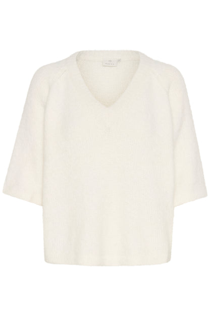Kaffe Clothing KAemilie V-neck Pullover Chalk