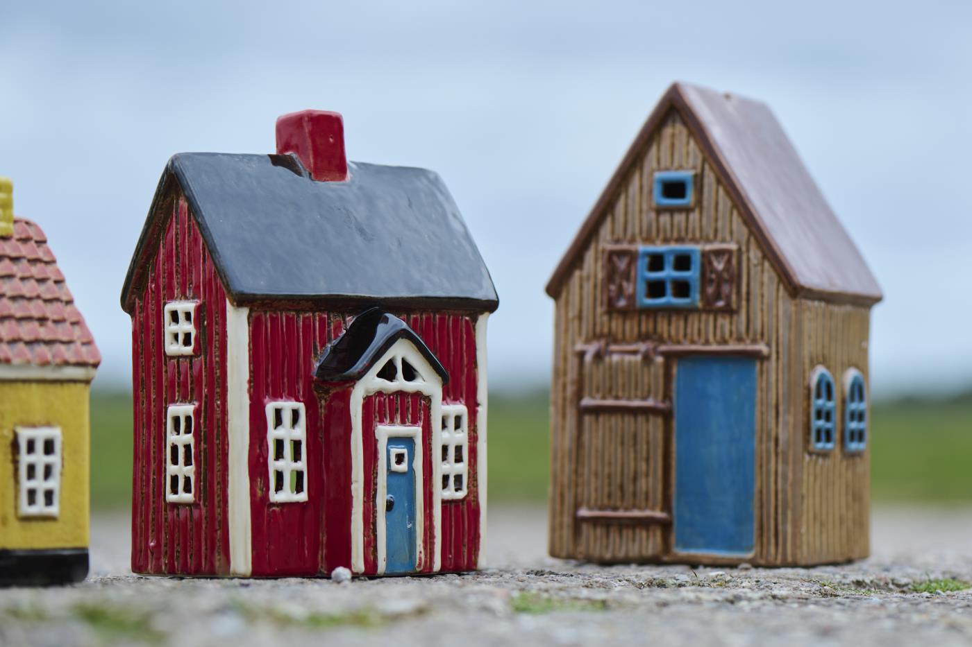 Ib Laursen Lyshus Visby blå dør