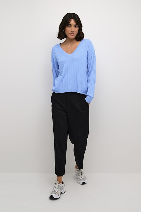 Kaffe Clothing KAlola Knit Pullover Vista Blue