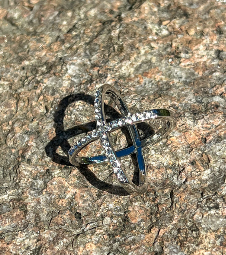 Nora Norway Skjerf Ring Kryss Sølv