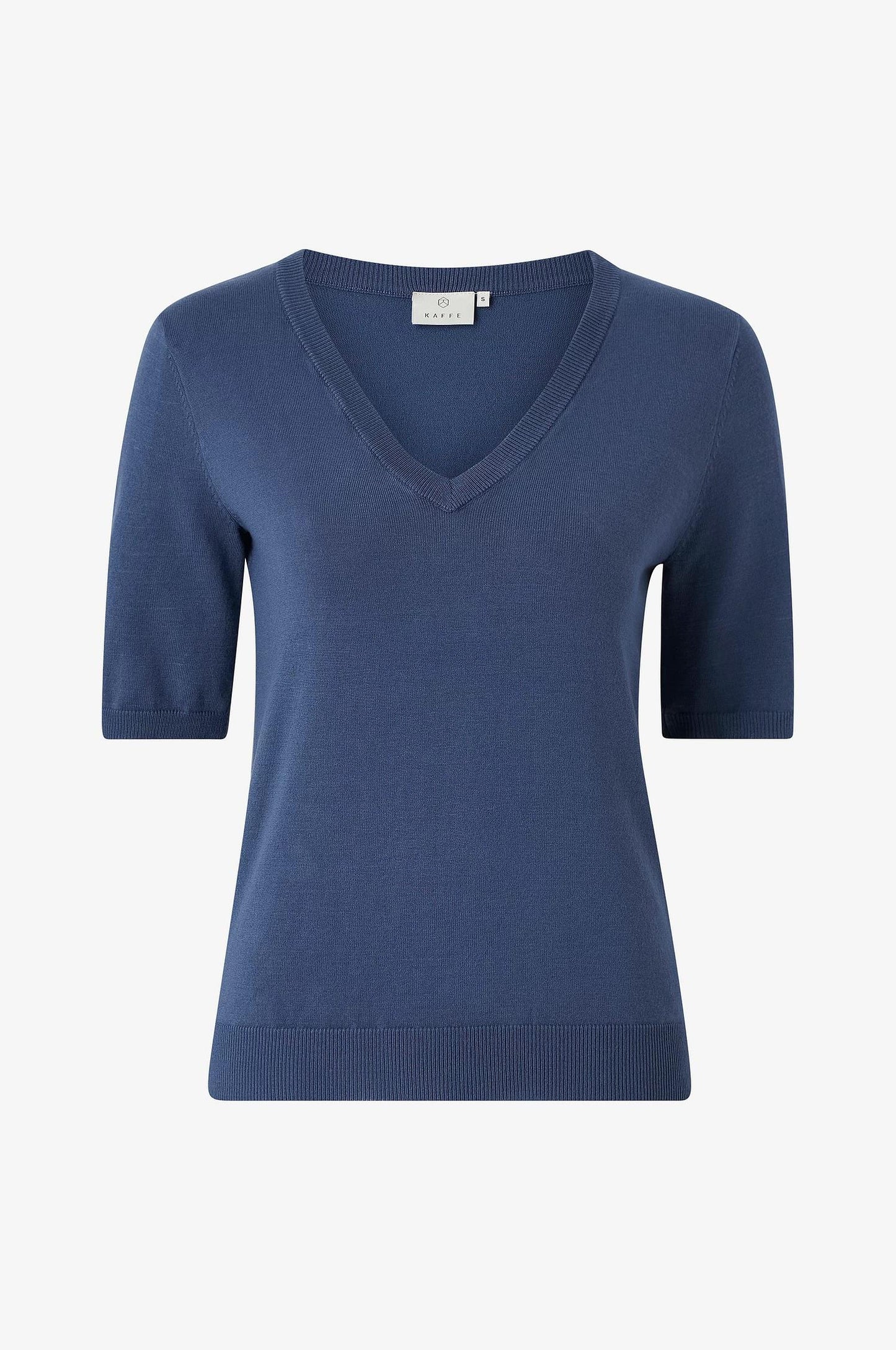 Kaffe Clothing KAlizza V-neck Pullover Blue Indigo