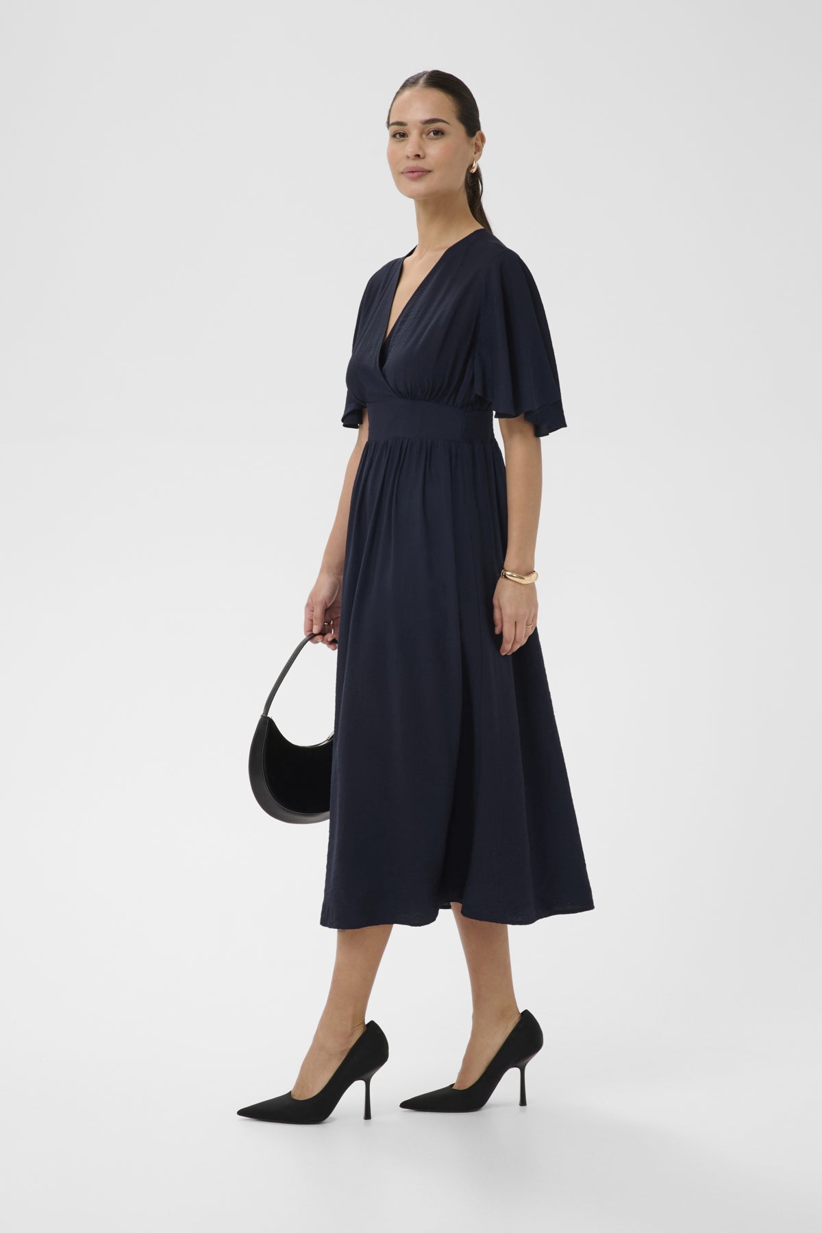 Kaffe Clothing KAsirena Long Dress Midnight Marie