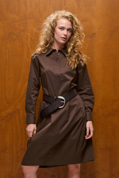Culture CUdaiva Antoinett Dress Coffee Bean