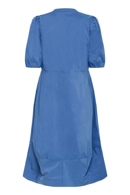 Culture CUantoinett SS Placket Dress Bijou Blue