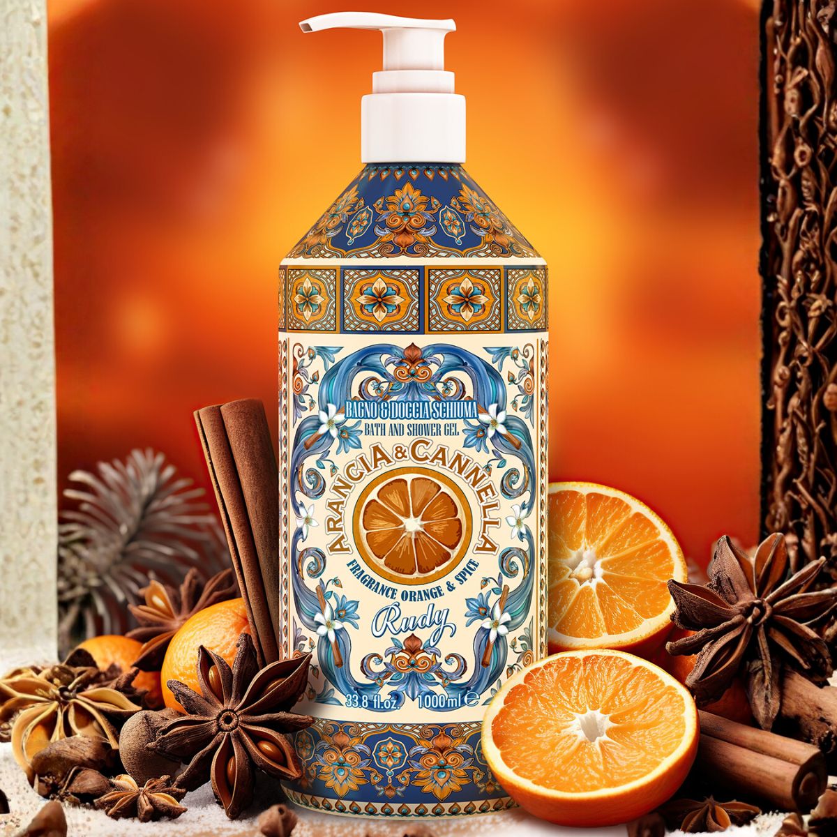 Rudy Profumi Badeskum & Dusjsåpe - Orange & Spice