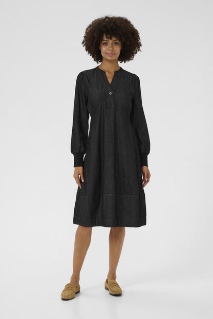 Culture CUallura Arpa Rib Dress Black Wash