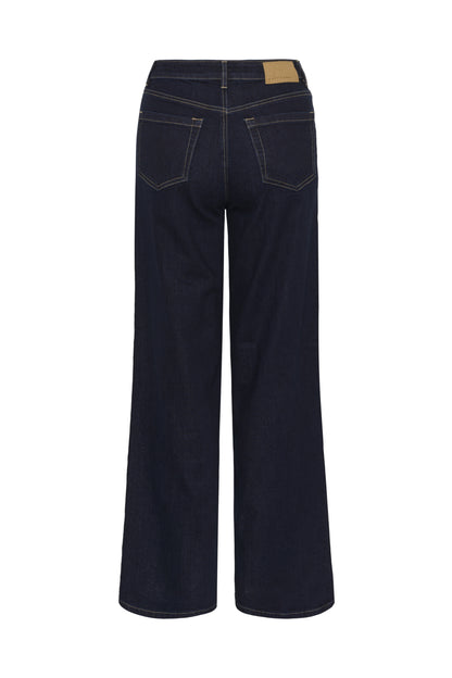 Kaffe Clothing KAmeadow HW Reg Fit Jeans Dark Blue Unwashed Denim 32 tommer