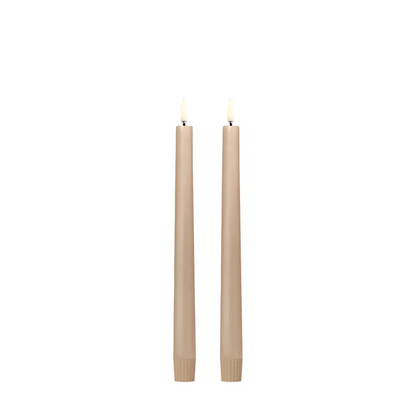 Uyuni Kronelys 2,3 cm x 25 cm Beige 2 pk