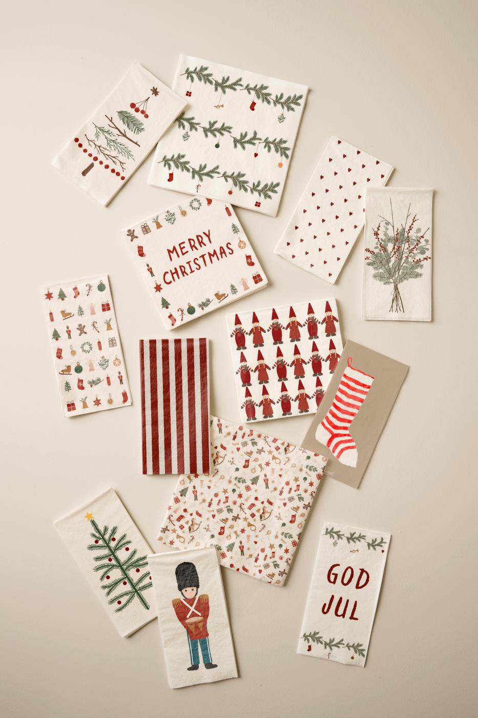 Ib Laursen Servietter God Jul og juleranker