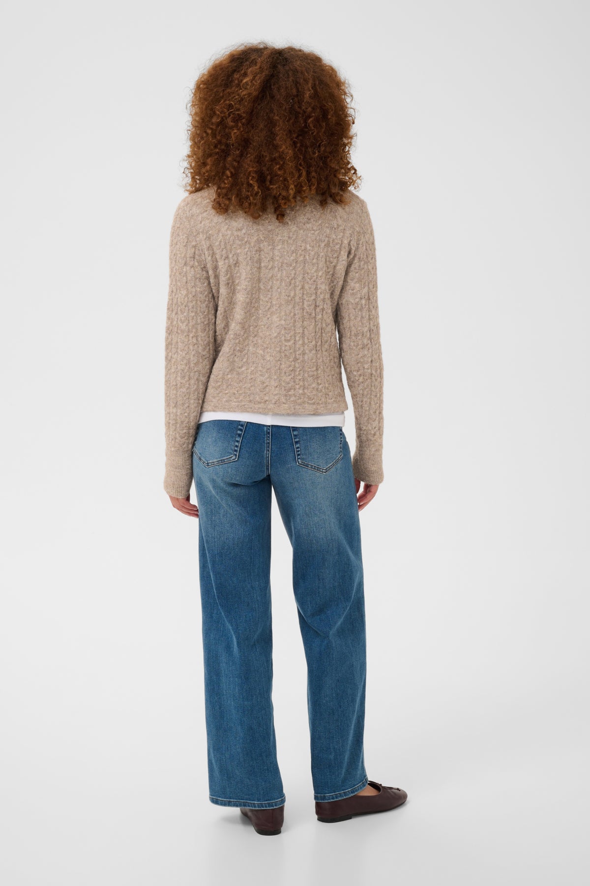 Kaffe KAamelanie Cardigan Beige Melange