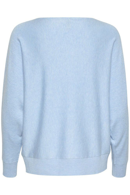 Culture CUannemarie Batwing Jumper Cashmere Blue Melange