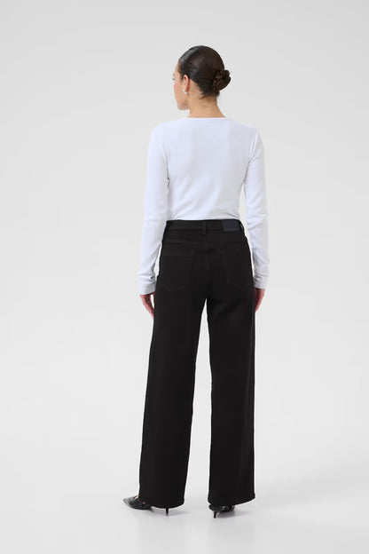 Kaffe Clothing KAbrook HW Reg Fit Jeans Black Deep 30 tommer