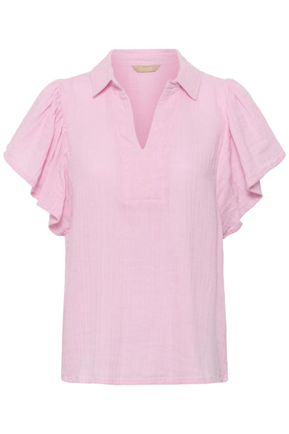 Culture CUpenny Elina – Lys rosa bluse med broderier