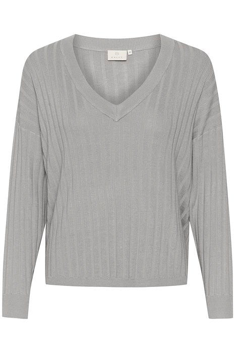 Kaffe Clothing KAlola Knit Pullover Grey Melange