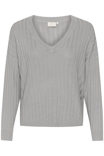 Kaffe Clothing KAlola Knit Pullover Grey Melange