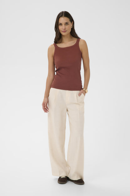Kaffe KAcarna - Rustrød singlet