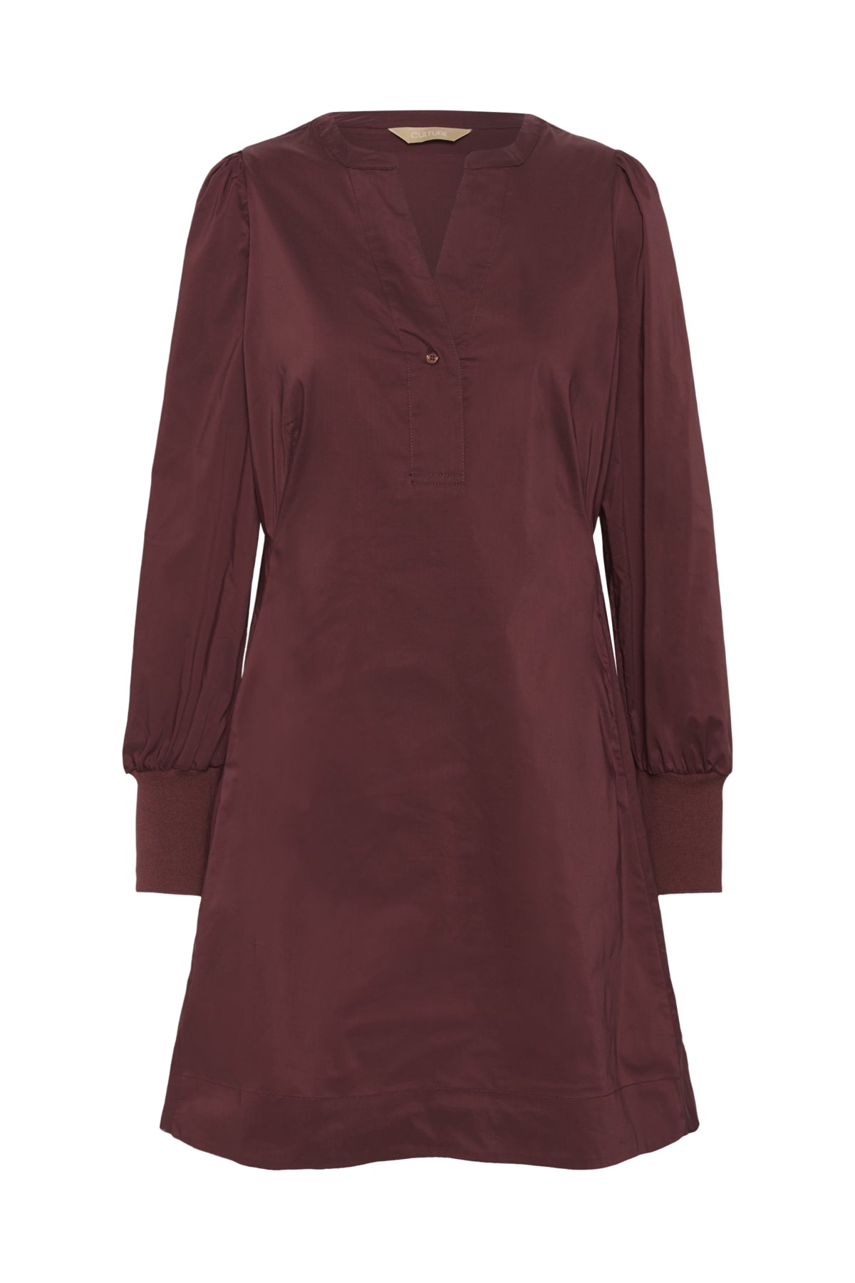 Culture CUzila Antoinett Rib Dress Chocolate Truffle