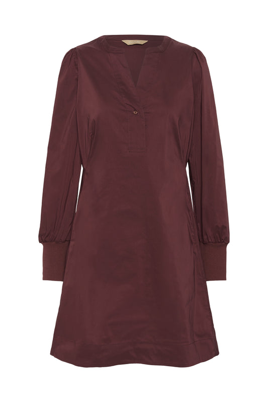 Culture CUzila Antoinett Rib Dress Chocolate Truffle