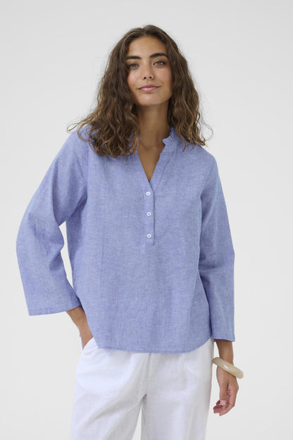 Culture CUarletty Blouse - Powder Blue
