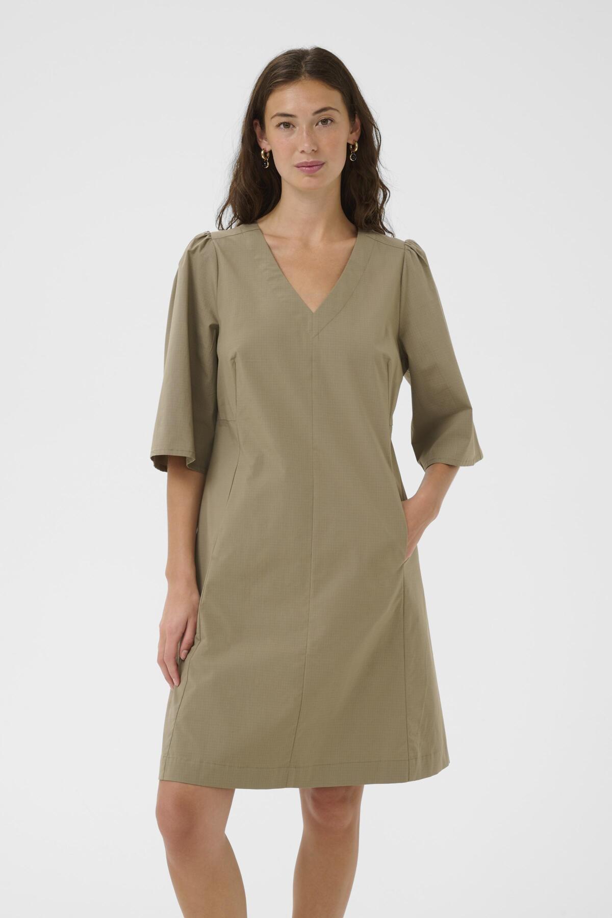 Culture CUbendine Dress - Dusky Green