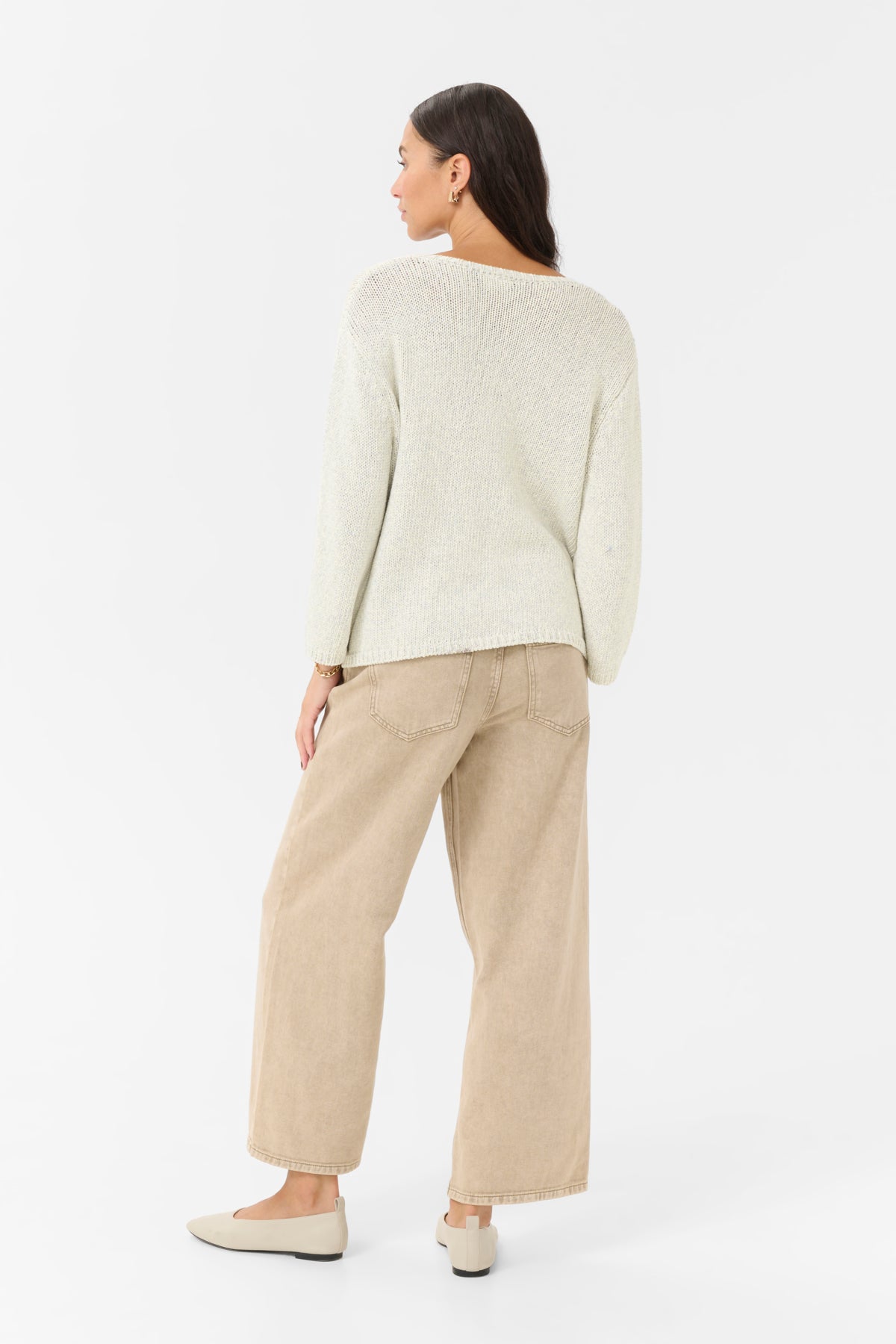 Kaffe Clothing KAgerdi V-neck Pullover Turtledove Melange
