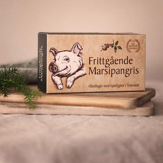 Frittgående Marsipangris