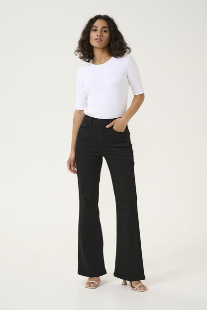 Kaffe Clothing KAdima Flared Jeans Sort
