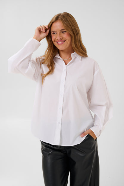 Kaffe Clothing KAmathilde Shirt Optical White