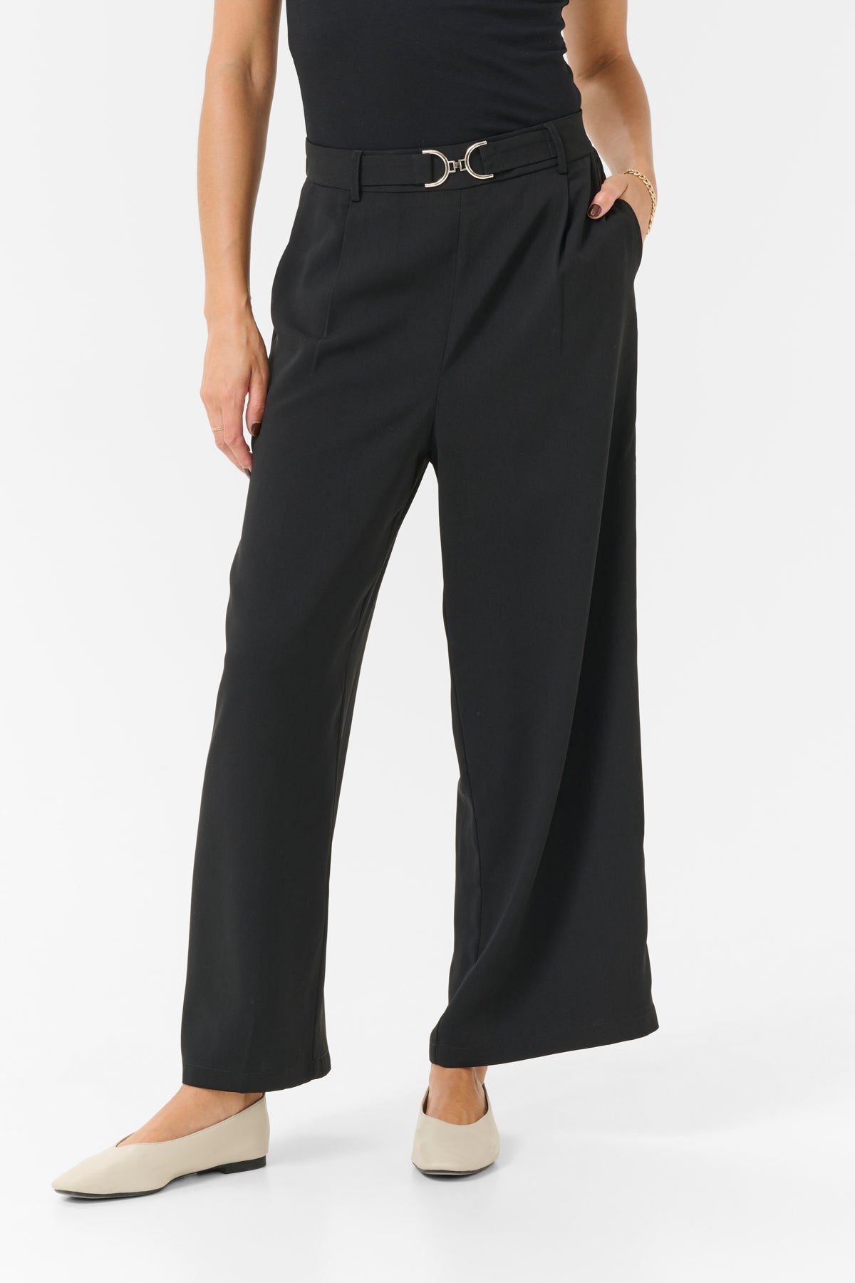 Kaffe Clothing KAillis Cropped Pants Black Deep