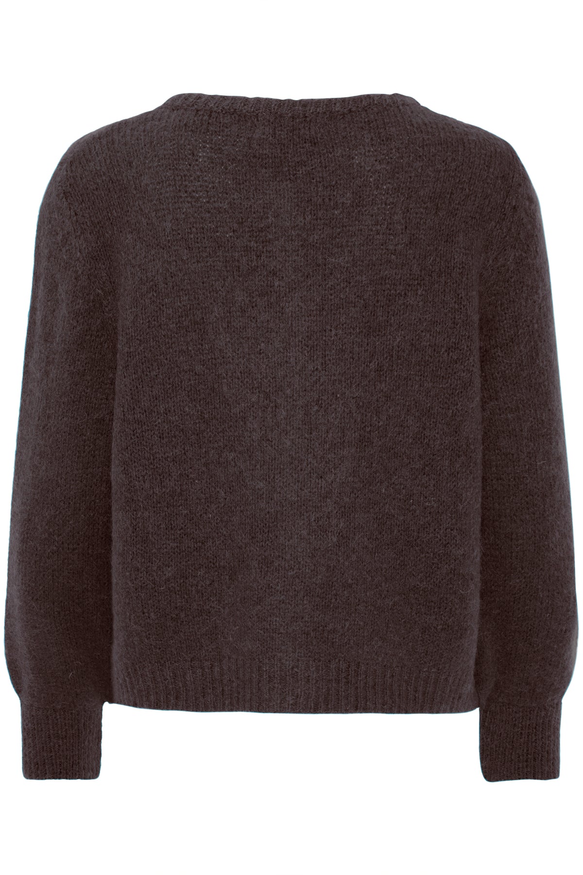 Sorbet SBgulvig Knit Cardigan – Brun cardigan med knapper i front