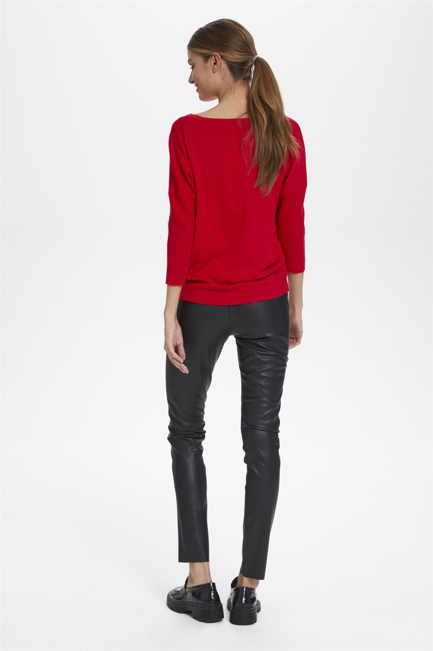 Saint Tropez MilaSZ R-Neck Pullover Racing Red