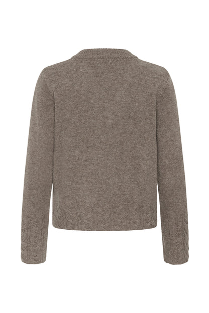 Culture CUmonia Vneck Pullover Falcon Melange