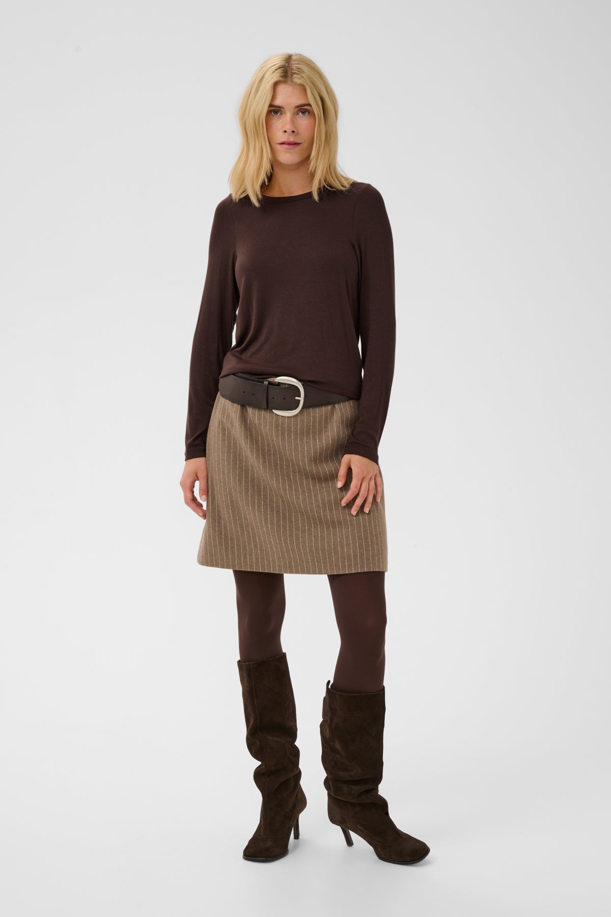 Culture CUnia Juliet LS T-Shirt Coffee Bean