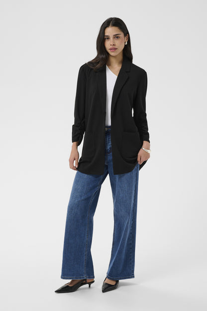 Kaffe KAphoebe – Sort blazer med 3/4-ermer