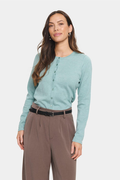 Saint Tropez Cardigan Blue Surf Melange