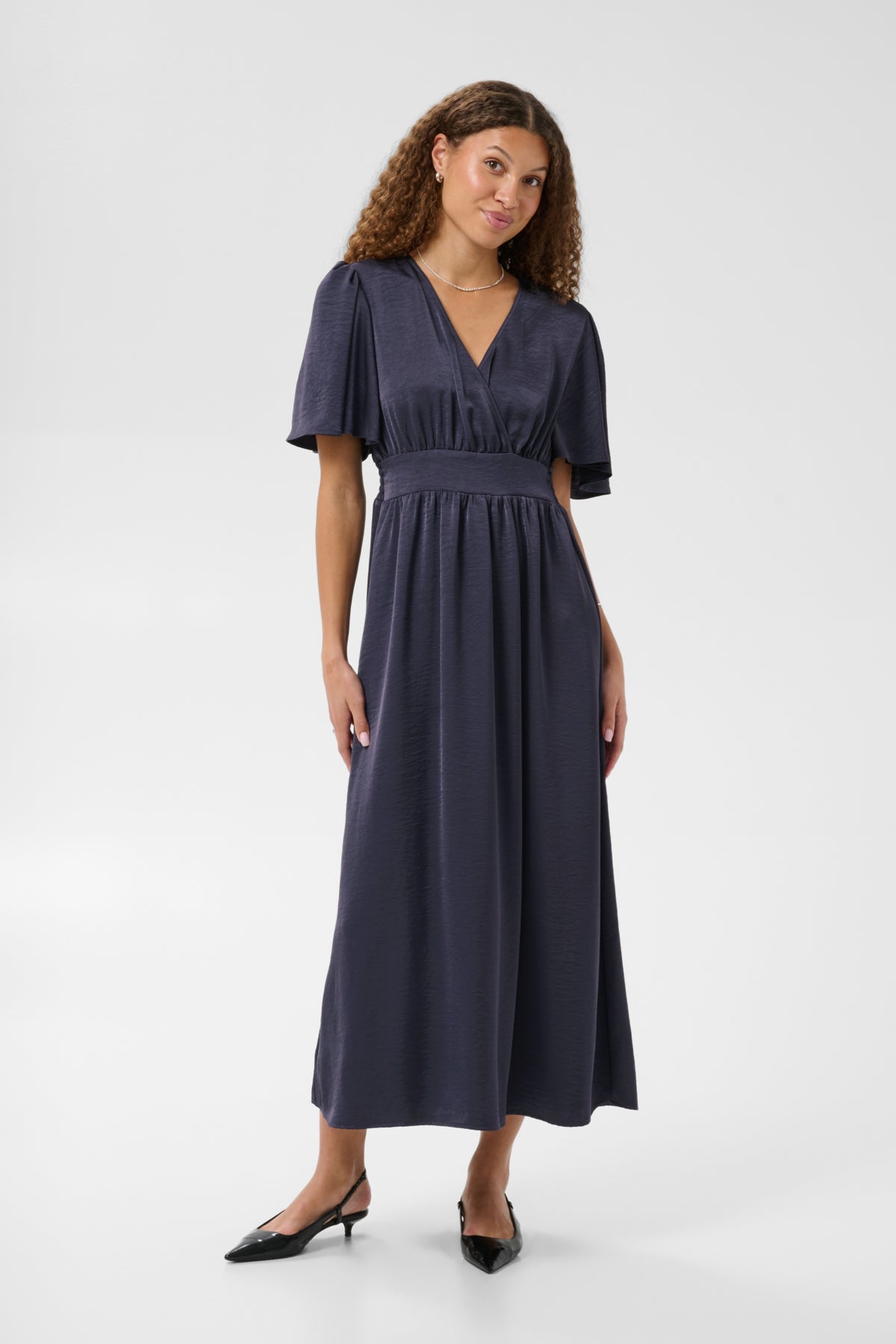 Kaffe Clothing KAgunhild Long Dress Graphite