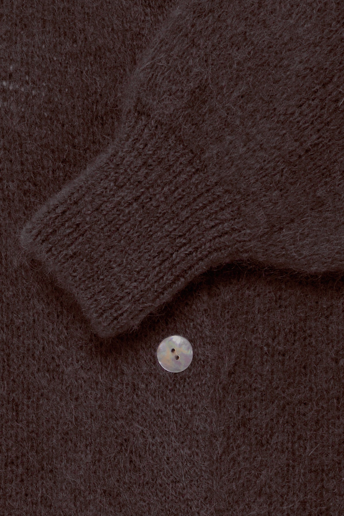 Sorbet SBgulvig Knit Cardigan – Brun cardigan med knapper i front