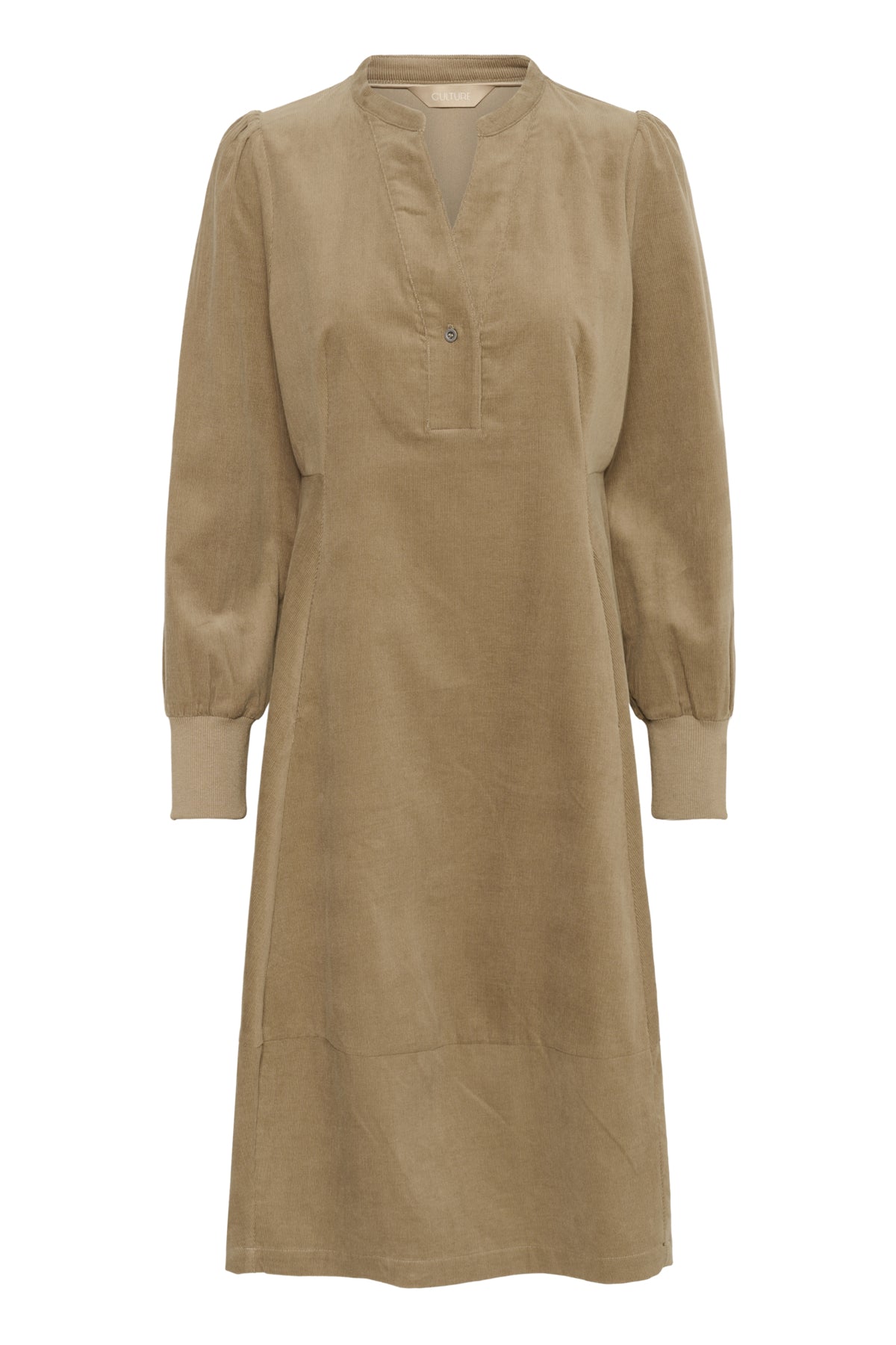 Culture CUrhaena LS Dress Timber Wolf Brown