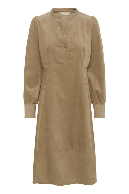 Culture CUrhaena LS Dress Timber Wolf Brown