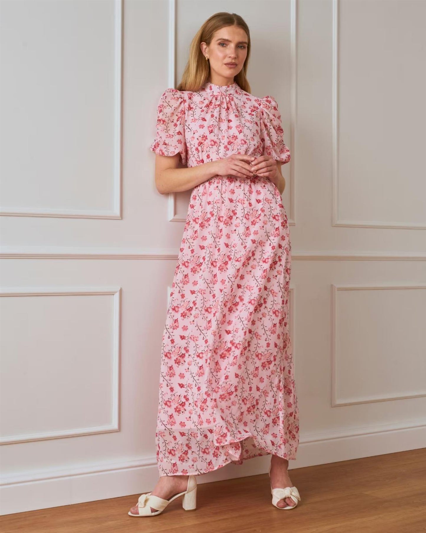 Floyd Kjole Emmeli Flower Pink